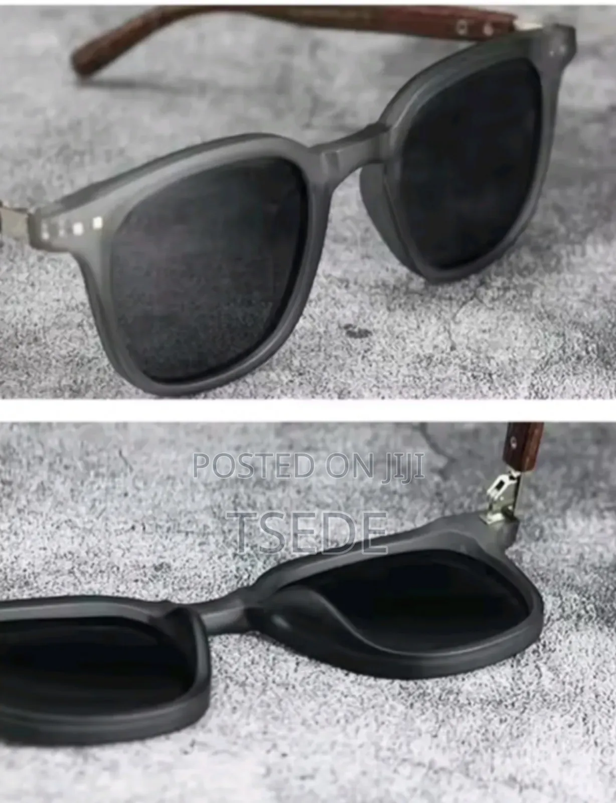 Oakley Sunglasses, With Brown Wood Frame