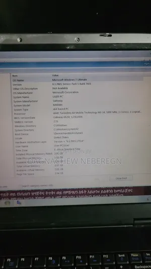 Laptop Gateway MT6017 2GB Intel HDD 128GB