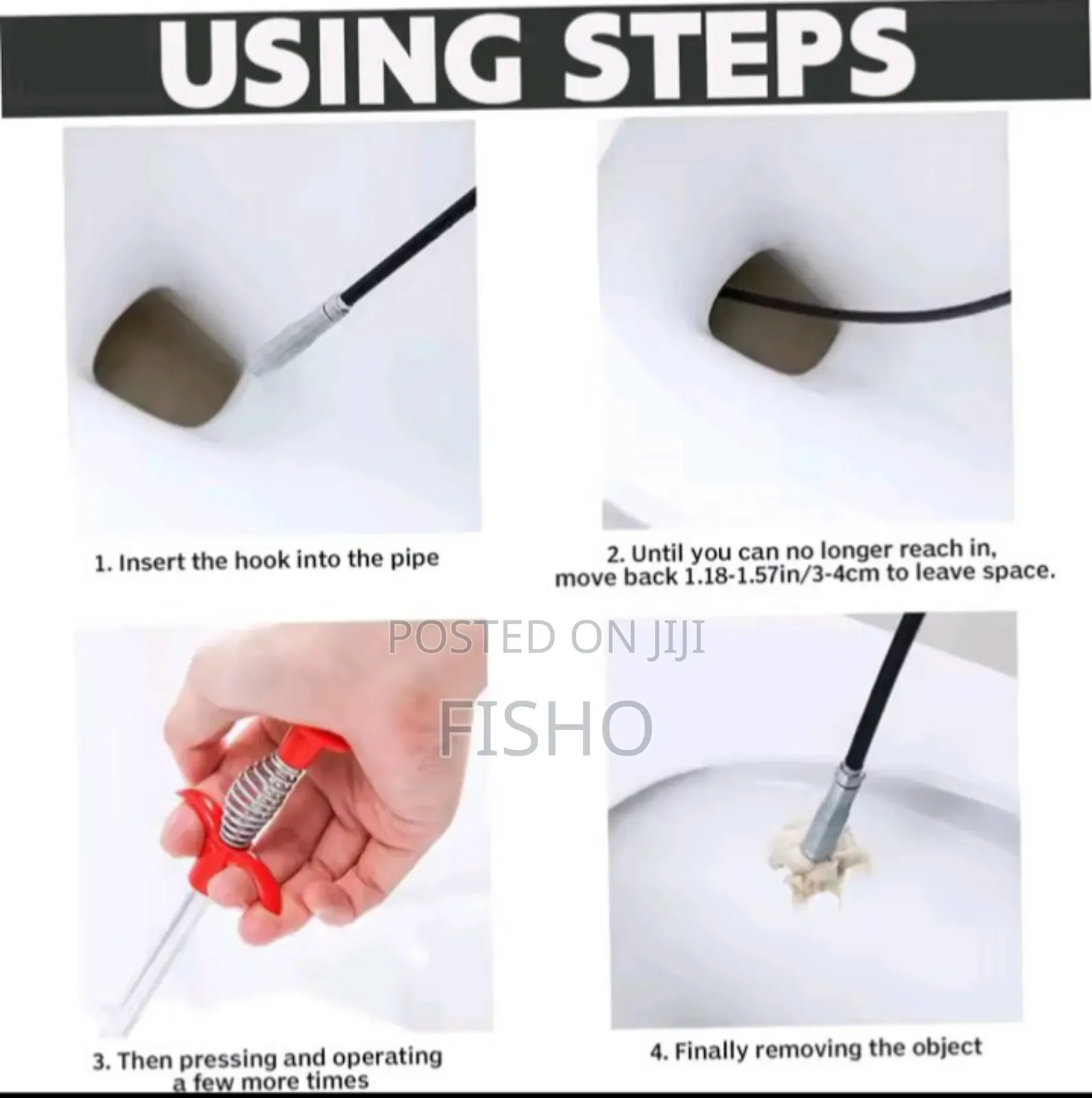 Long Sewer Cleaning Wire Spring ከነፃ ዲሊበሪ ጋር