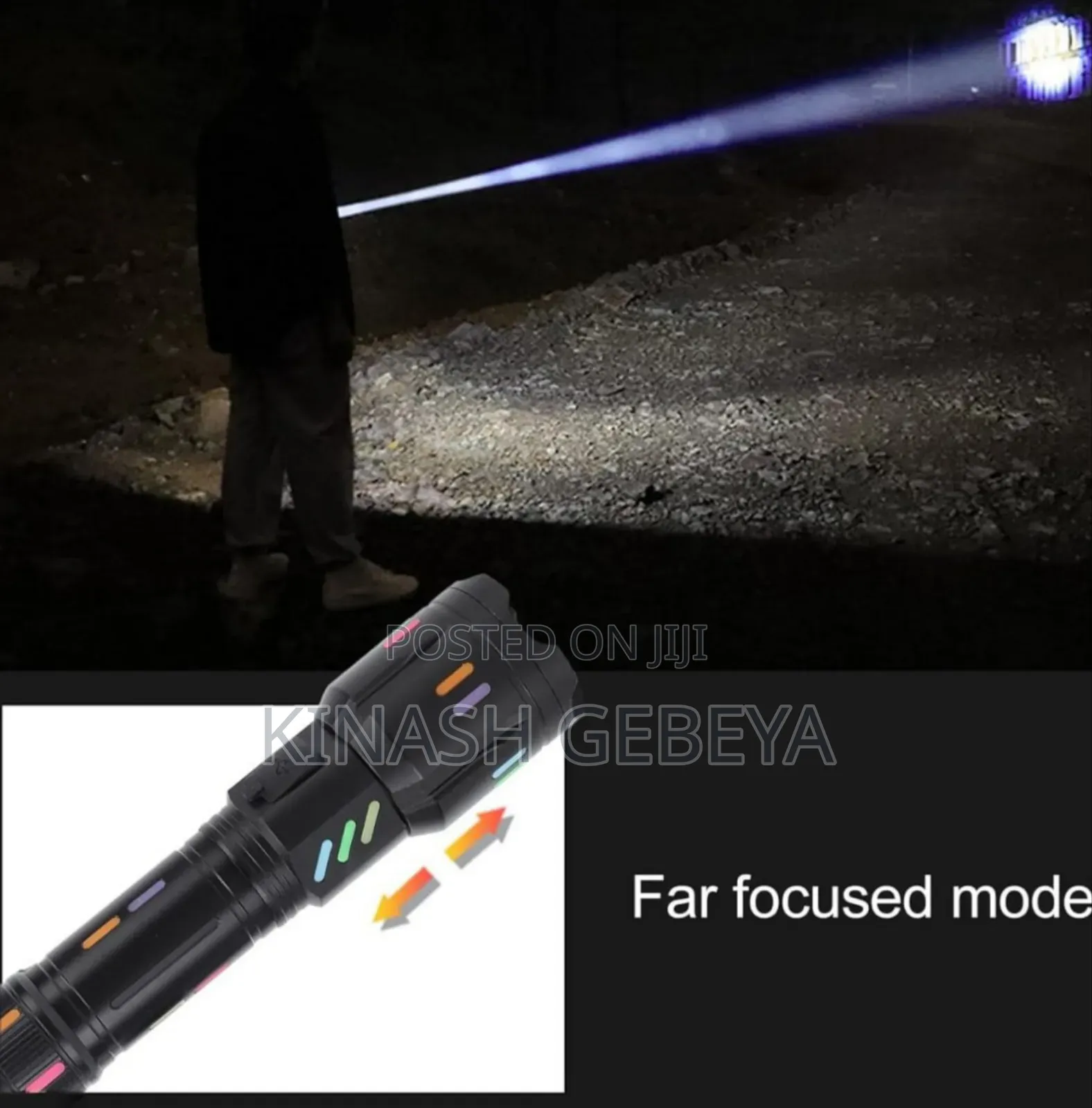 Led Rechargeable Flashlight(10000mah)