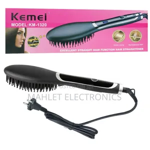 Photo - ኤሌክትሪካል የፀጉር ማበጠሪያና ማለስለሻ Progemei Profesional Hair Straightener