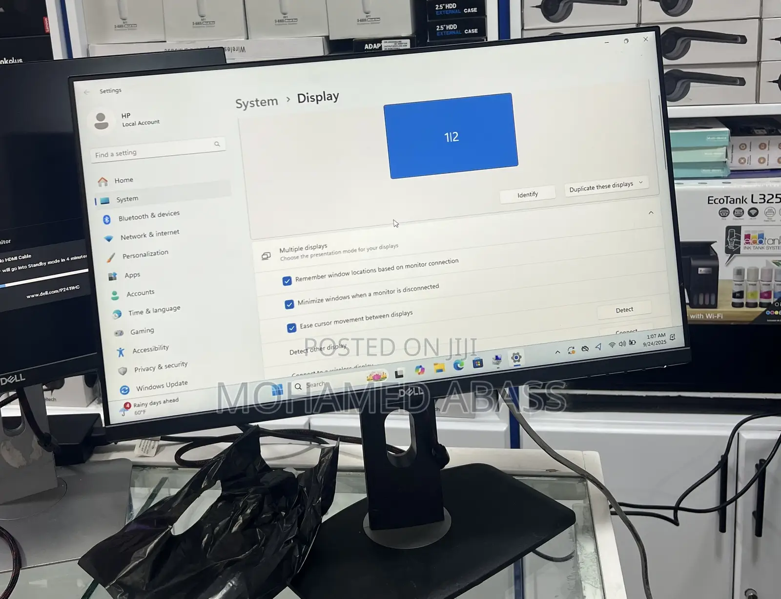24”Dell Frameless Monitors