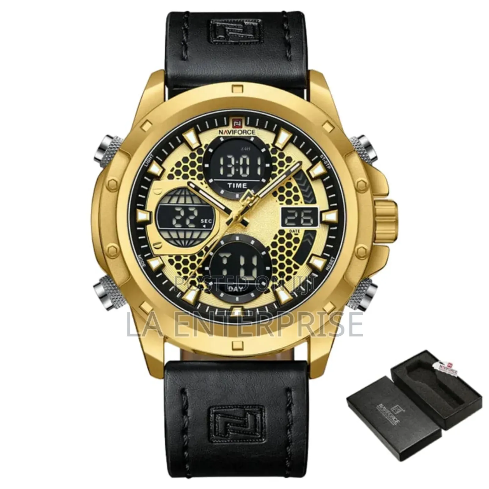 Naviforce Golden-Dial Watch