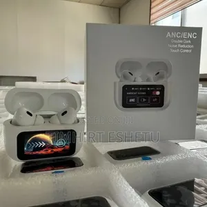 Smart Anc/Enc Wireless Earbuds With Digital Display Case