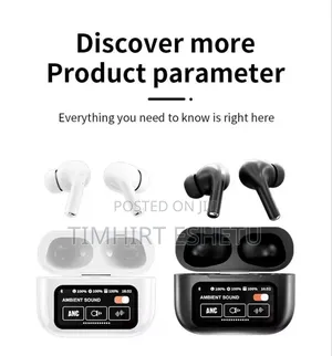 Smart Anc/Enc Wireless Earbuds With Digital Display Case