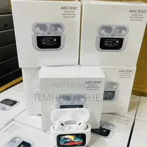Smart Anc/Enc Wireless Earbuds With Digital Display Case