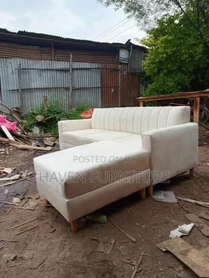 White With Wood Leg 12 Sofa