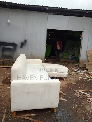 White With Wood Leg 12 Sofa