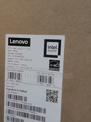 New Laptop Lenovo Yoga Book 9i 16GB Intel Core Ultra 7 SSD 1T