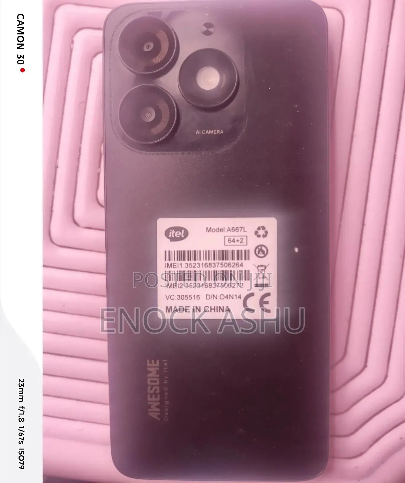 New Itel A50 128 GB Black