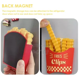 Fries Clip የታሸጉ ምግቦችን ከፍተን ከተጠቀምን በኋላ መልሰን ለማሸግ የሚረዳ
