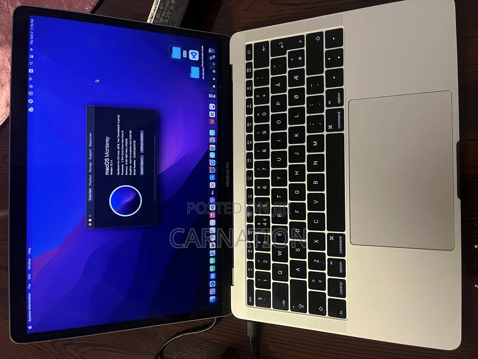 Laptop Apple MacBook Pro 2016 8GB Intel Core I5 SSD 256GB