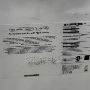 New Laptop Apple MacBook Pro 2024 M3 14-Inch 8GB Apple M3 Pro SSD 512GB