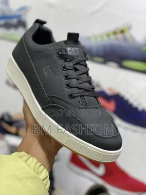 Cat Black and White Flat Men’S Quality Shoes