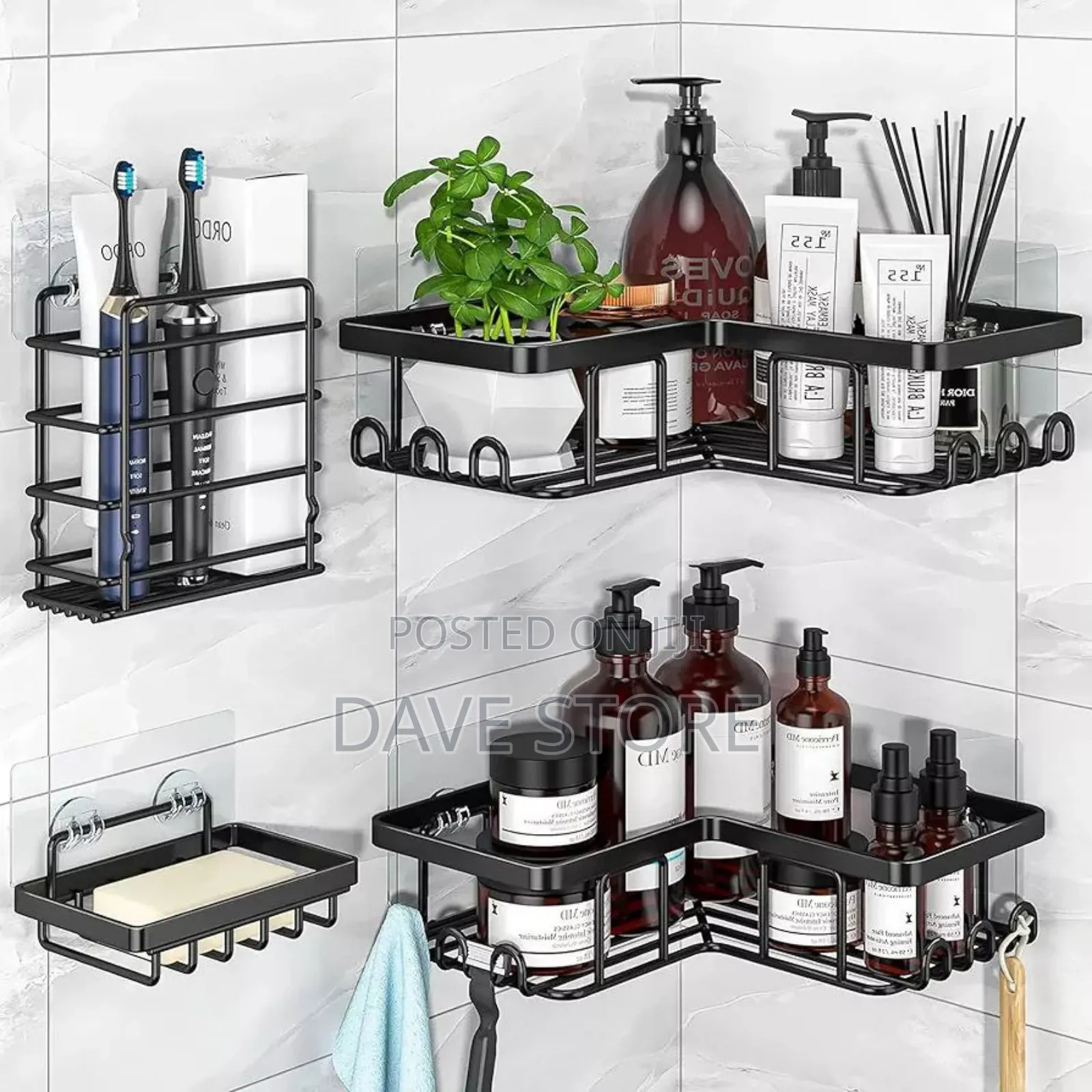 5 in 1 Corner Shower and Kitchen Organizer Caddy