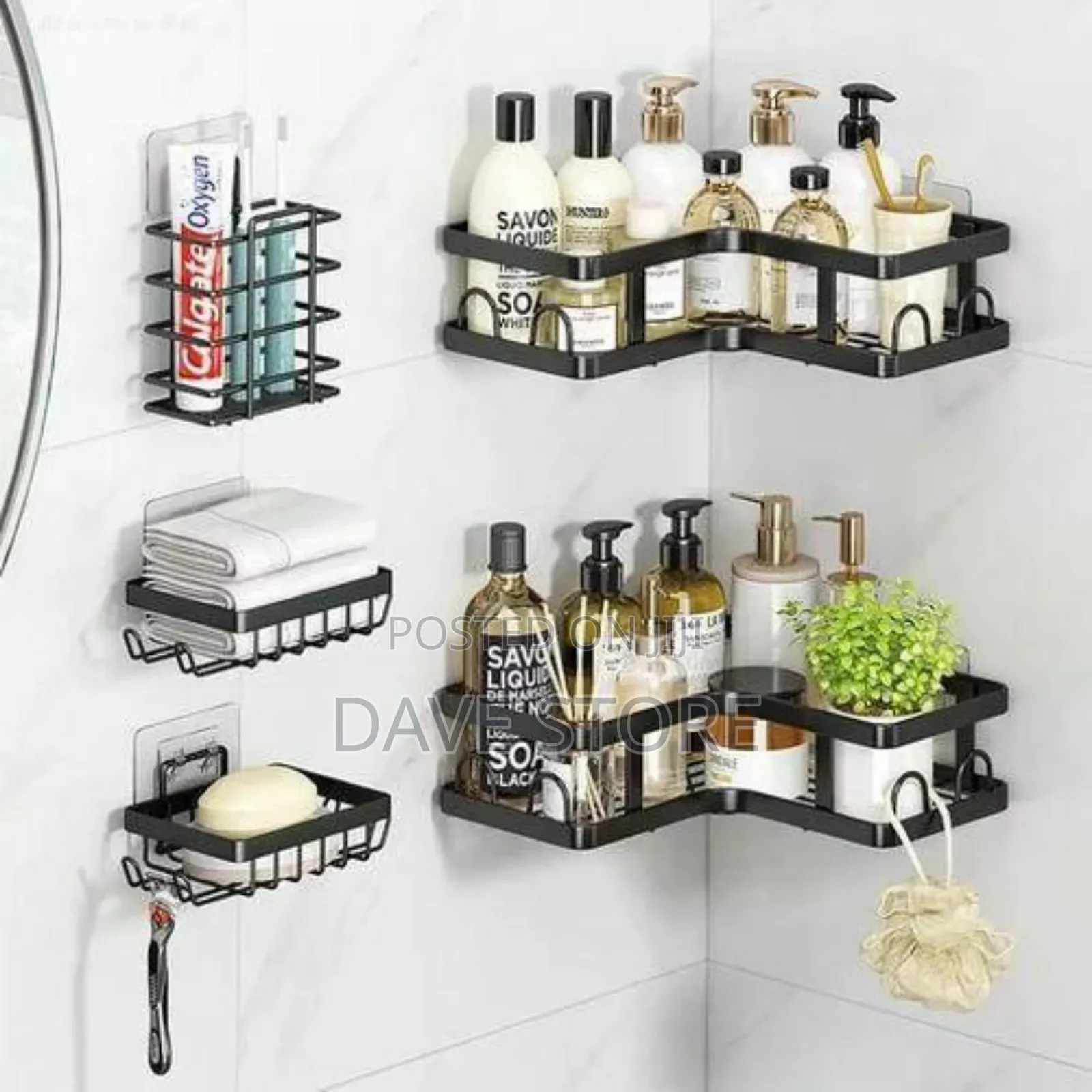 5 in 1 Corner Shower and Kitchen Organizer Caddy