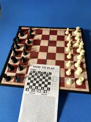 Magnetic Foldable Chessboard Chess Game ማግኔቲክ ታጣፊ ቼዝቦርድ