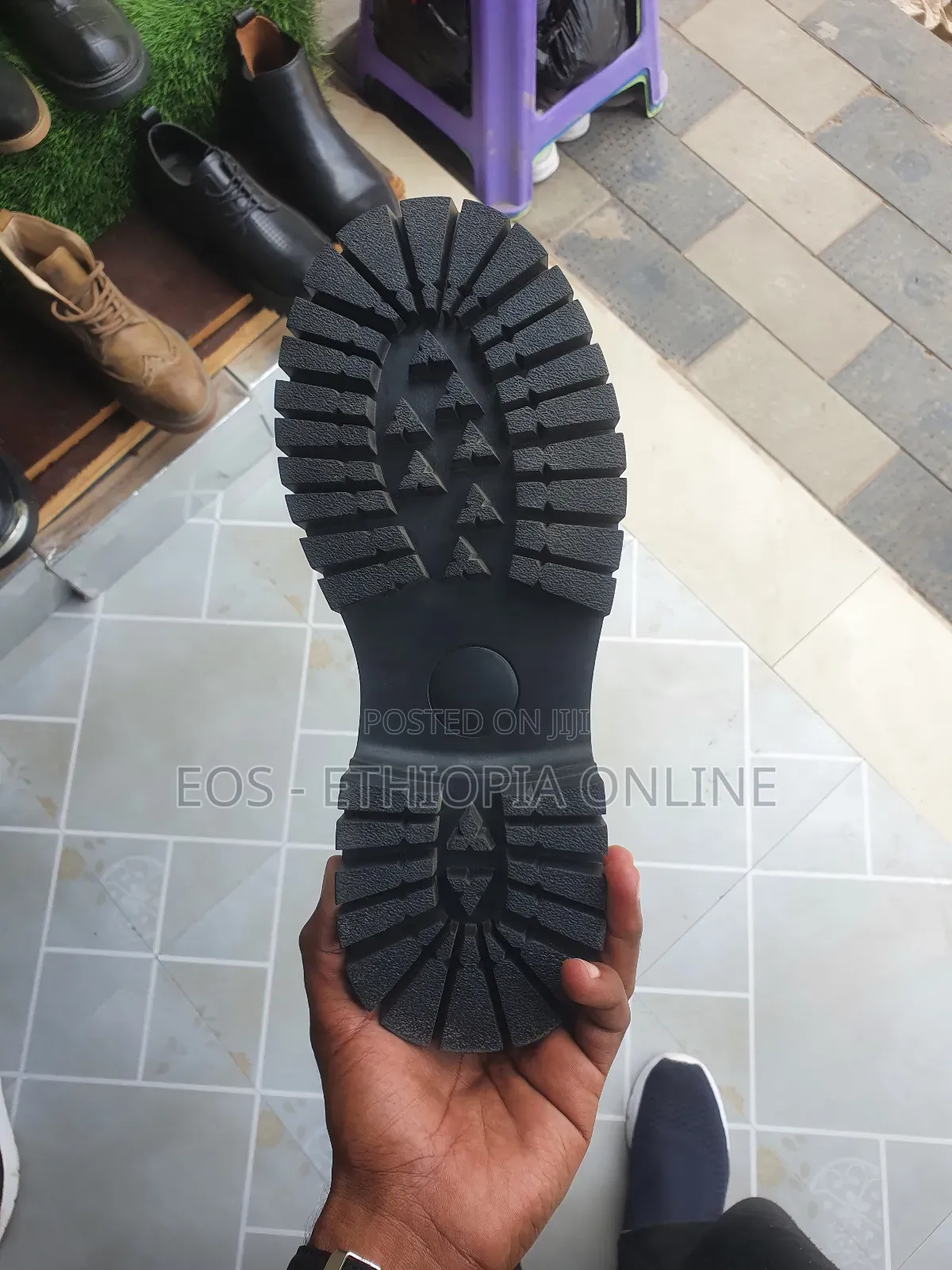 Black Casual Leather Boots [On Hand]