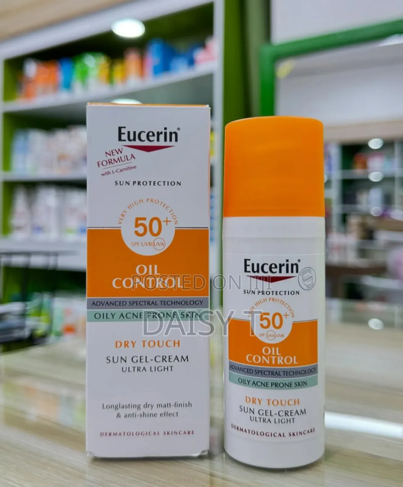 Eucerin Sun Protection Oil Control Sun Gel-Cream SPF 50+.