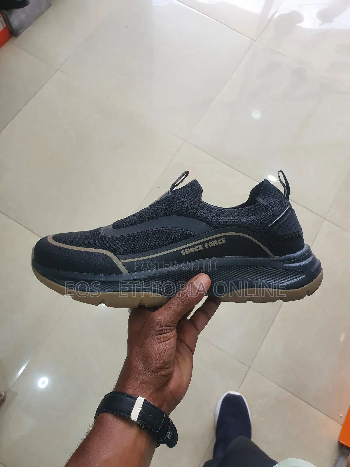 Shock Force Black Brown Quality Sneakers [On Hand]