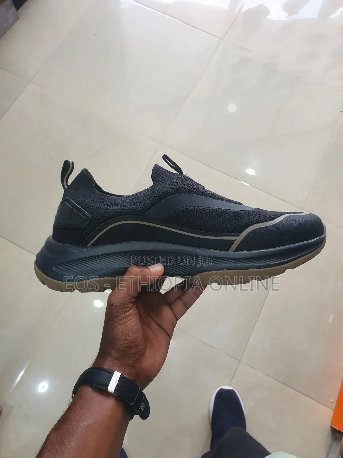 Shock Force Black Brown Quality Sneakers [On Hand]