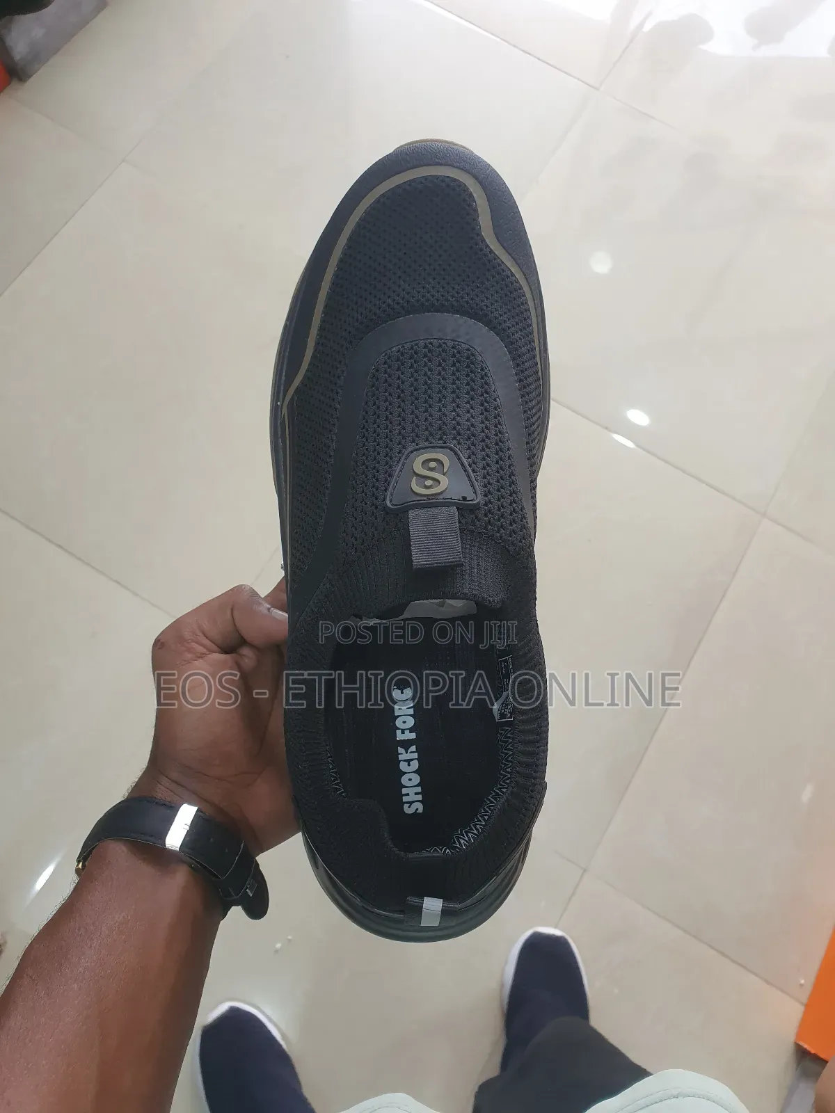 Shock Force Black Brown Quality Sneakers [On Hand]