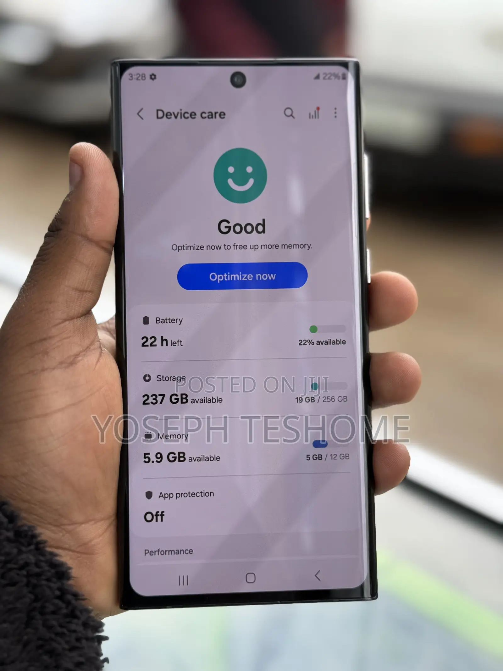 New Samsung Galaxy S22 Ultra 256 GB Black