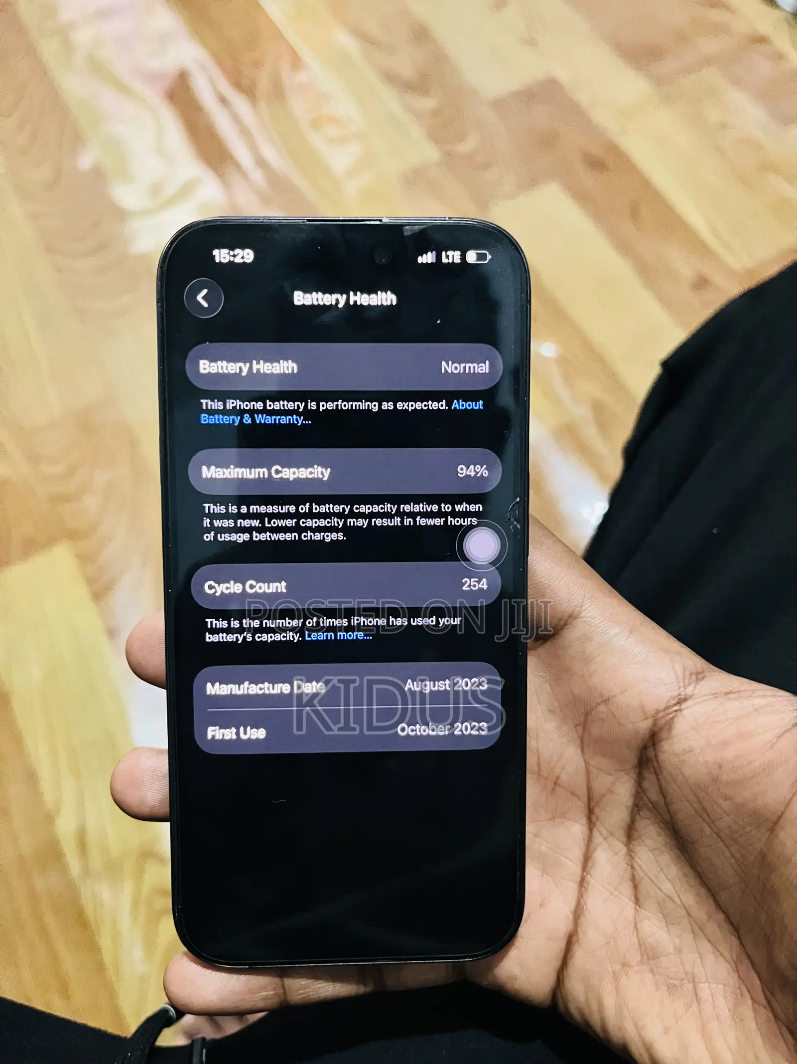 Apple iPhone 15 Pro 256 GB Black