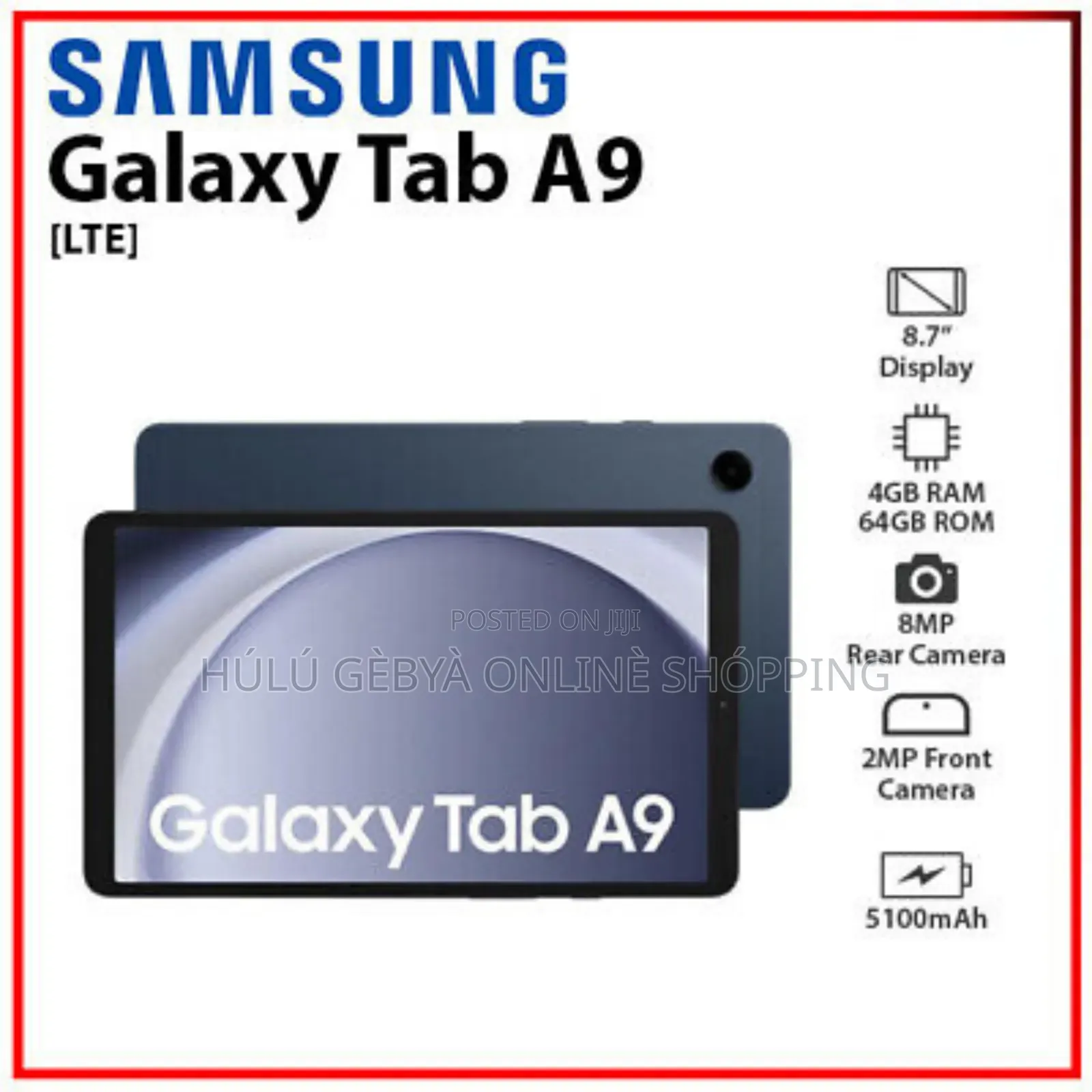 New Samsung Galaxy Tab A9 64 GB Gray