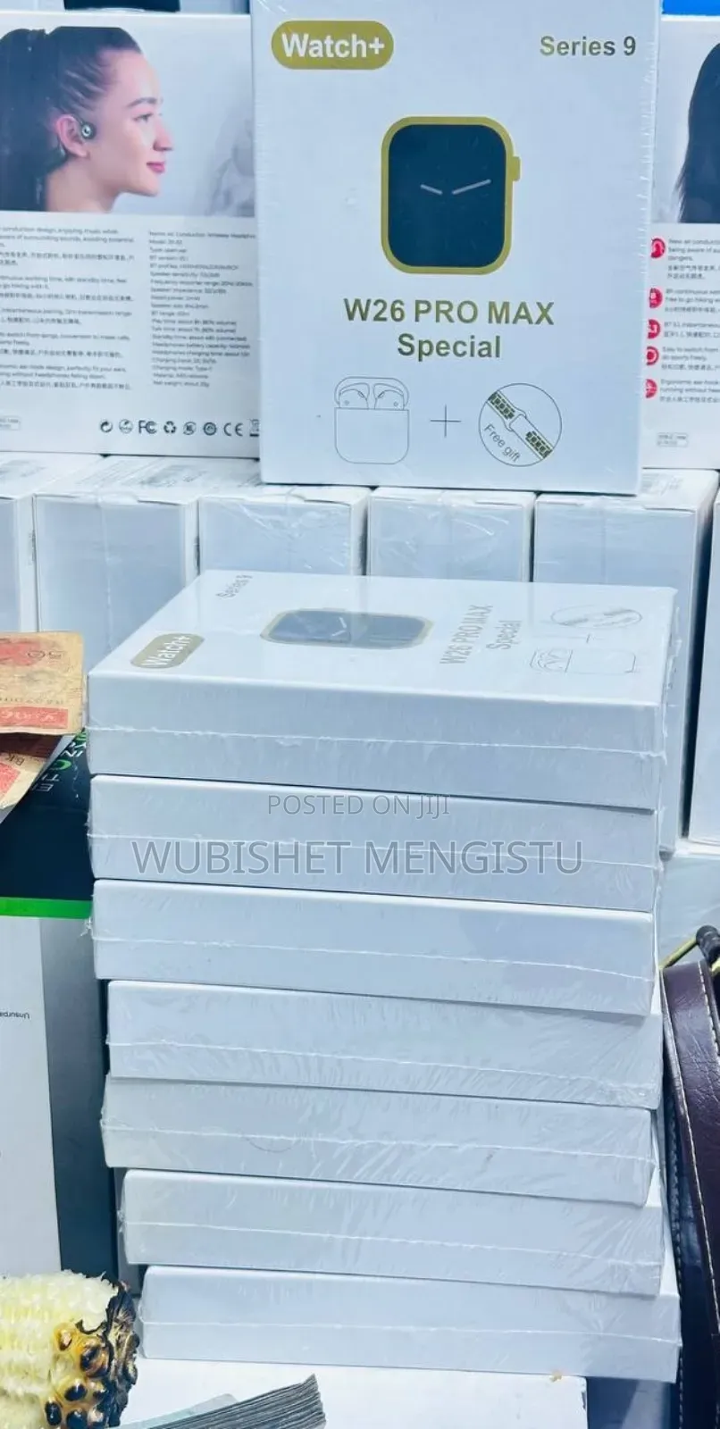 W26 Pro Max Special Smart Watch Two Strap With Airpod Gift