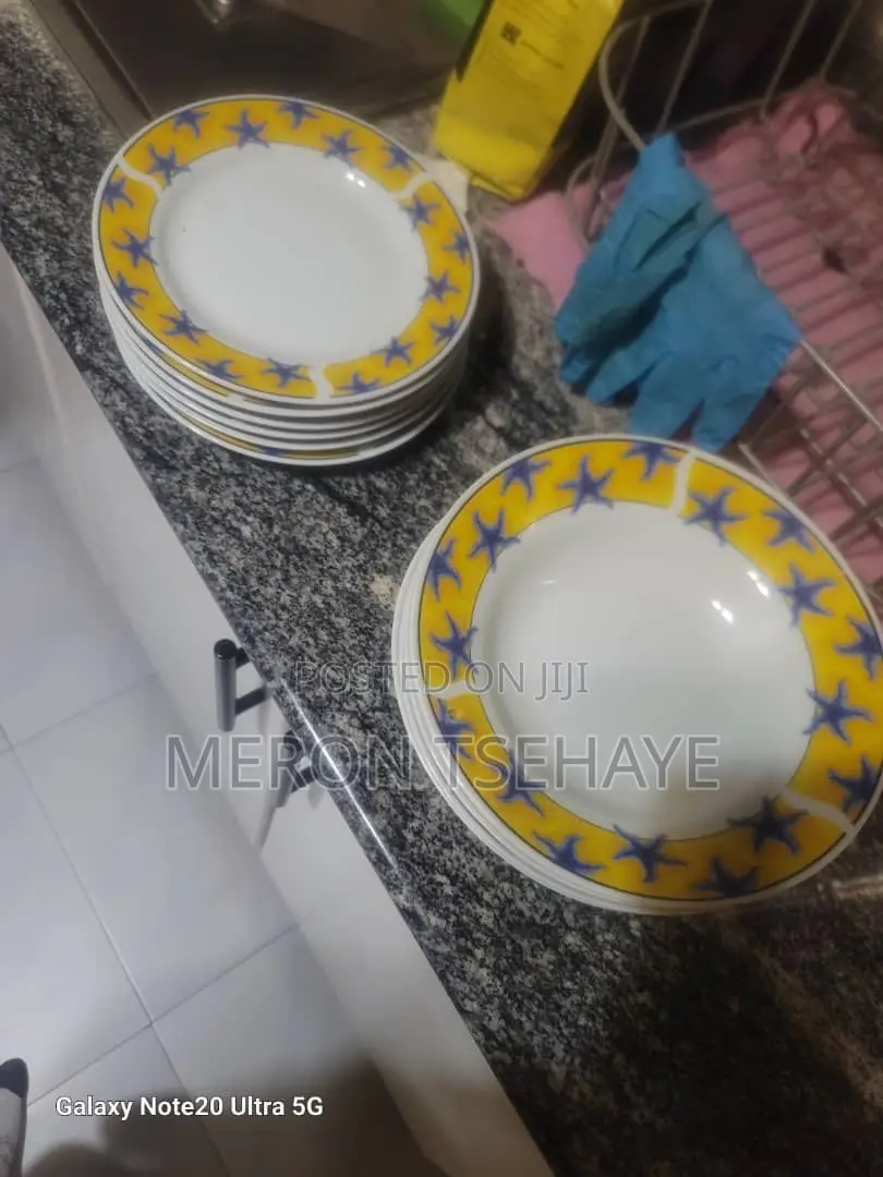 Electric Kettle and Ceramic Plates