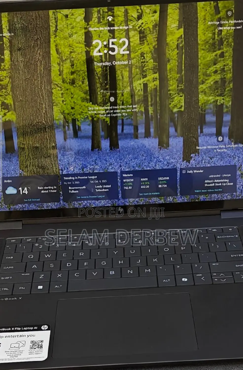 New Laptop HP OmniBook X Flip 16" 16GB Intel Core Ultra 7 SSD 1T
