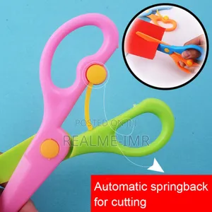 Kids Safety Scissor -plastic Blade With Supporter (Safe First Scissor)