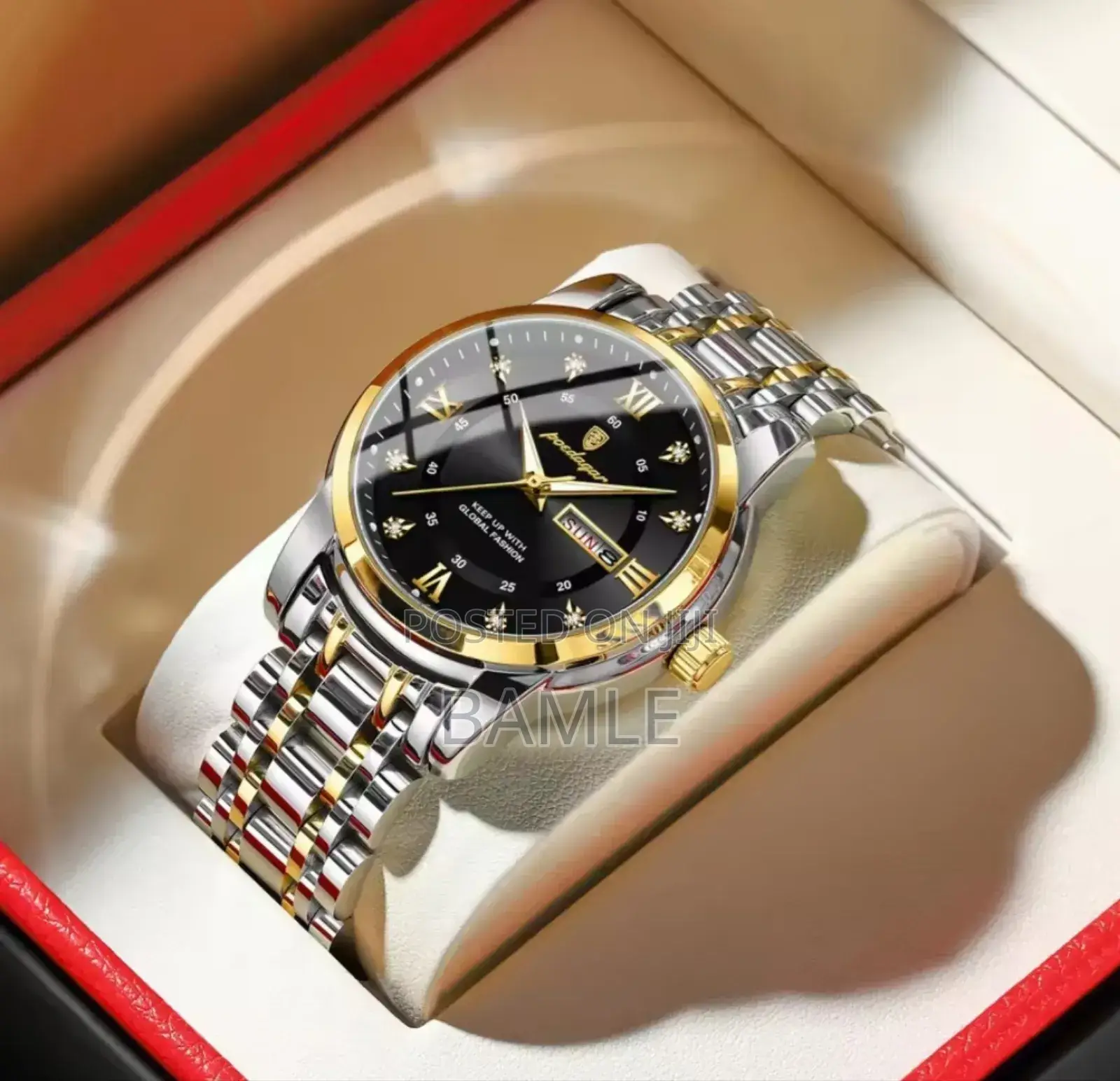 Poedagar Luxury Watch for Man Elegant Date Week Waterproof Luminous