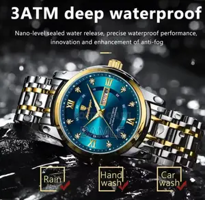 Poedagar Luxury Watch for Man Elegant Date Week Waterproof Luminous
