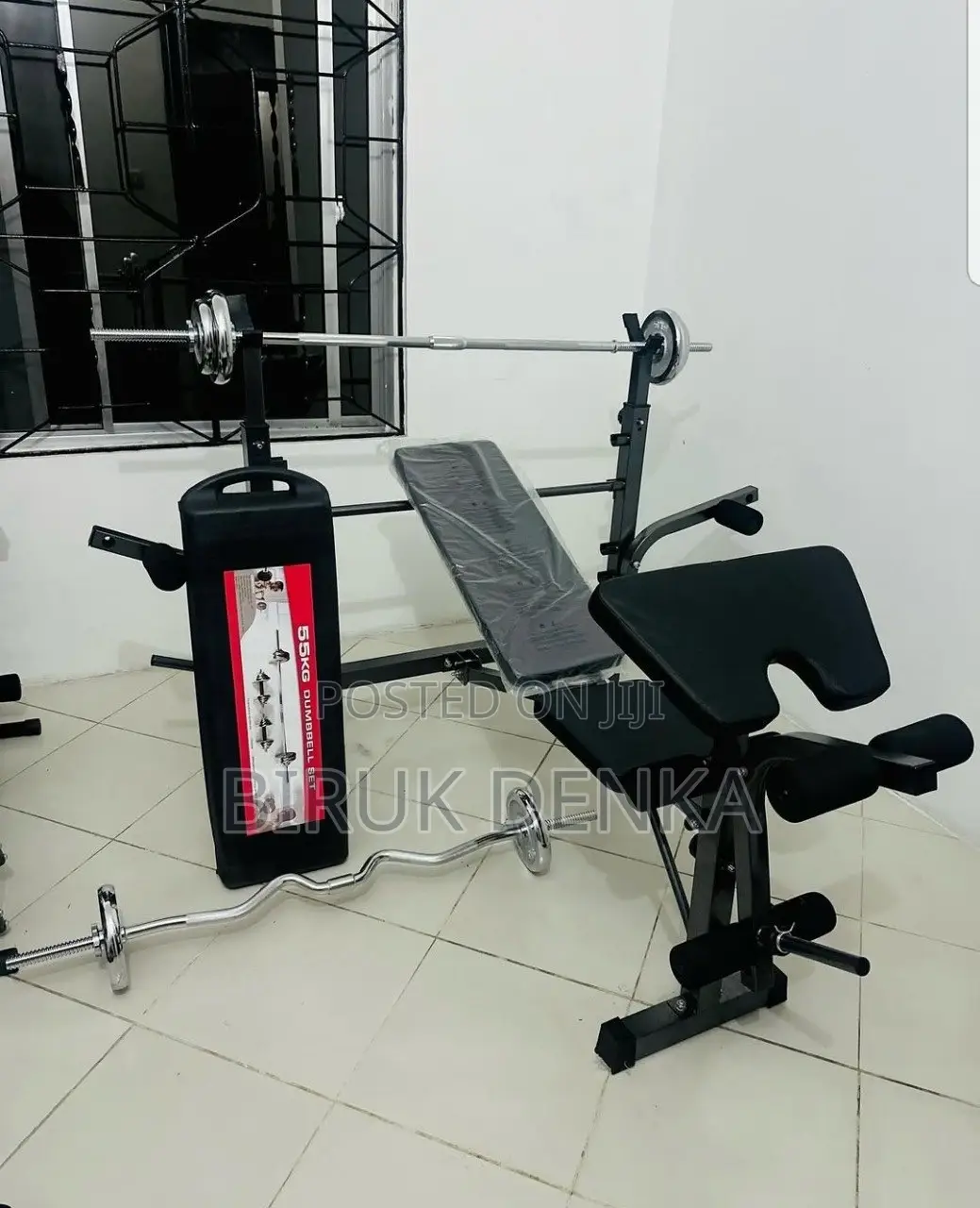 55kg Dumbbells Bench