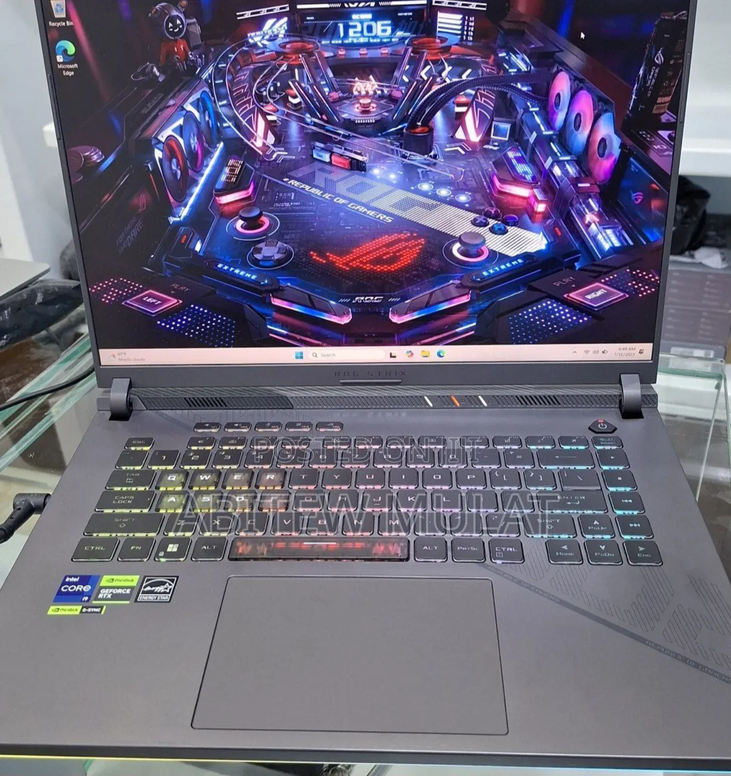 New Laptop Asus ROG Strix G16 G614 32GB Intel Core I9 SSD 1T