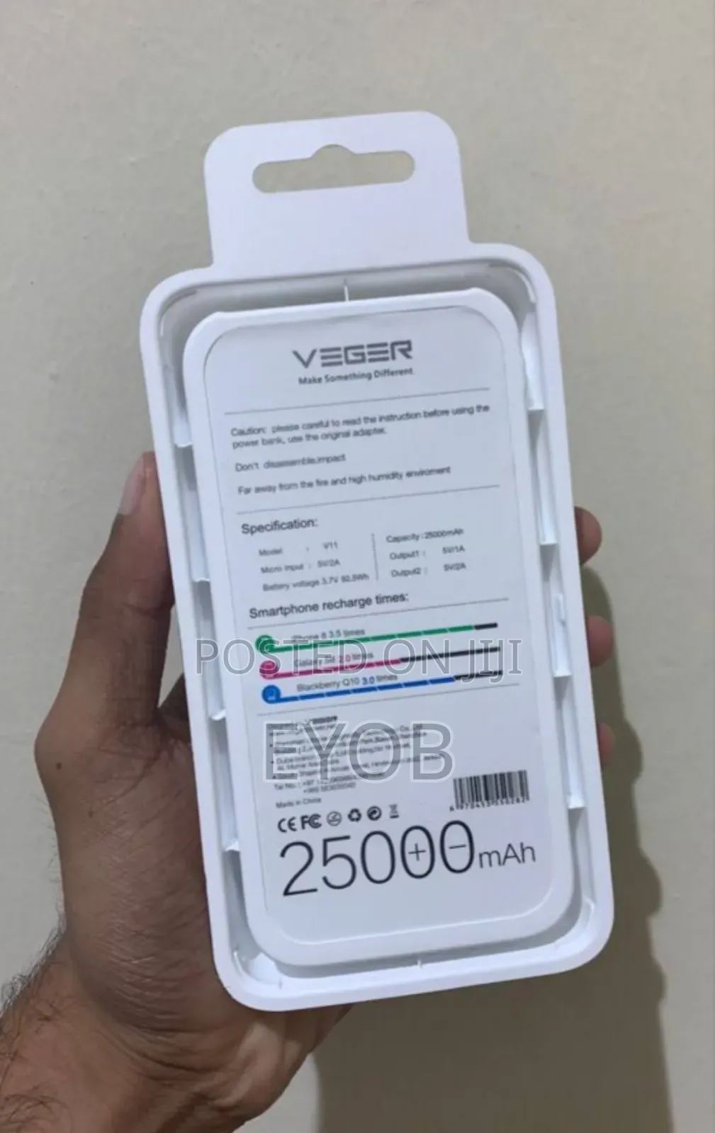 Original Veger Powerbank 25,000 Mah