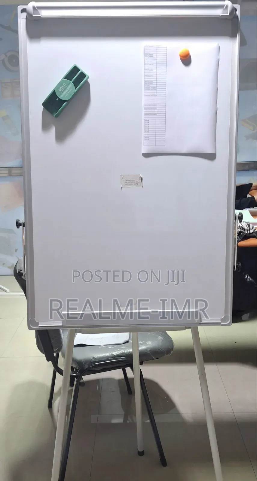 Flipchart Whiteboard 60x90cm With Stand – Magnetic Adjustable