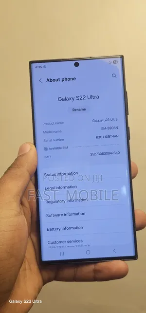 New Samsung Galaxy S22 Ultra 512 GB Black