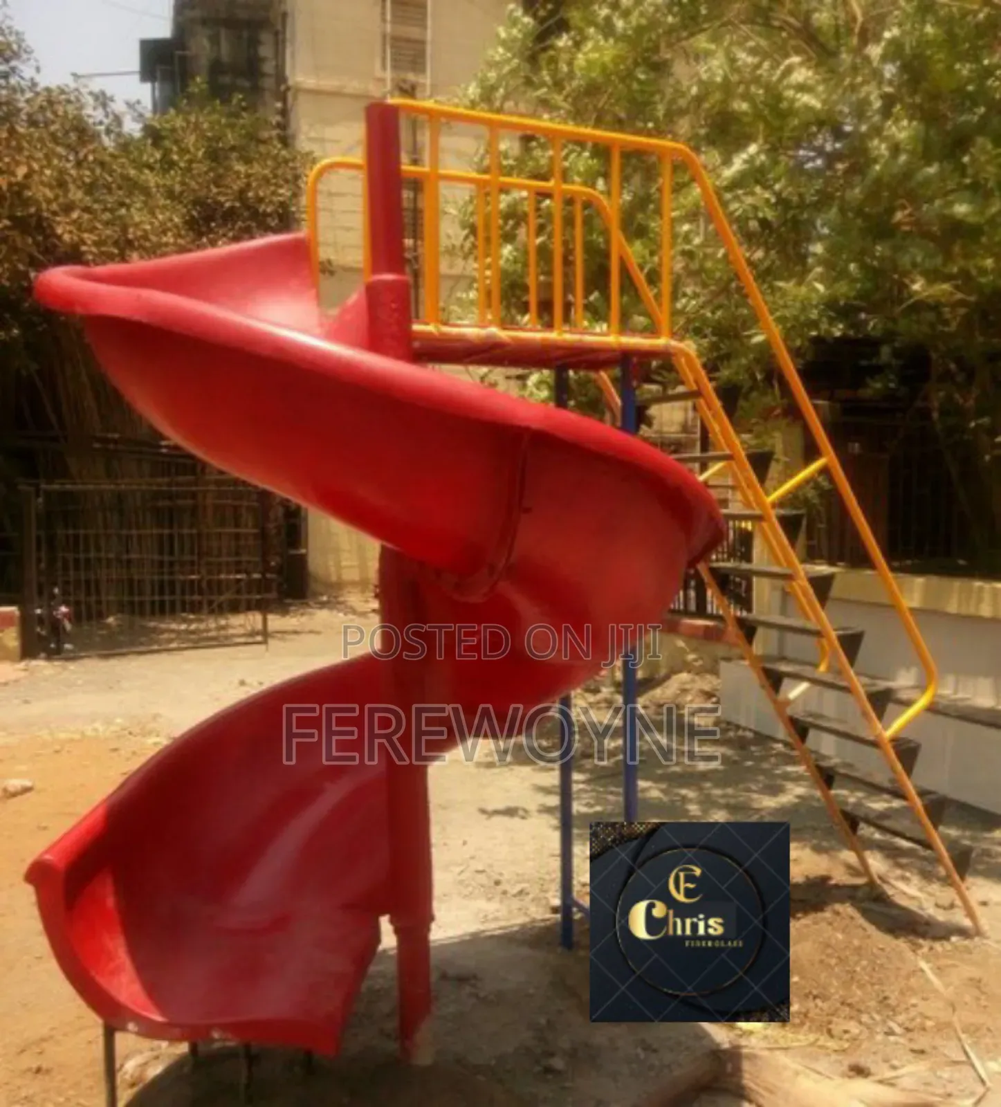 Spiral Slide Kids Play Ground