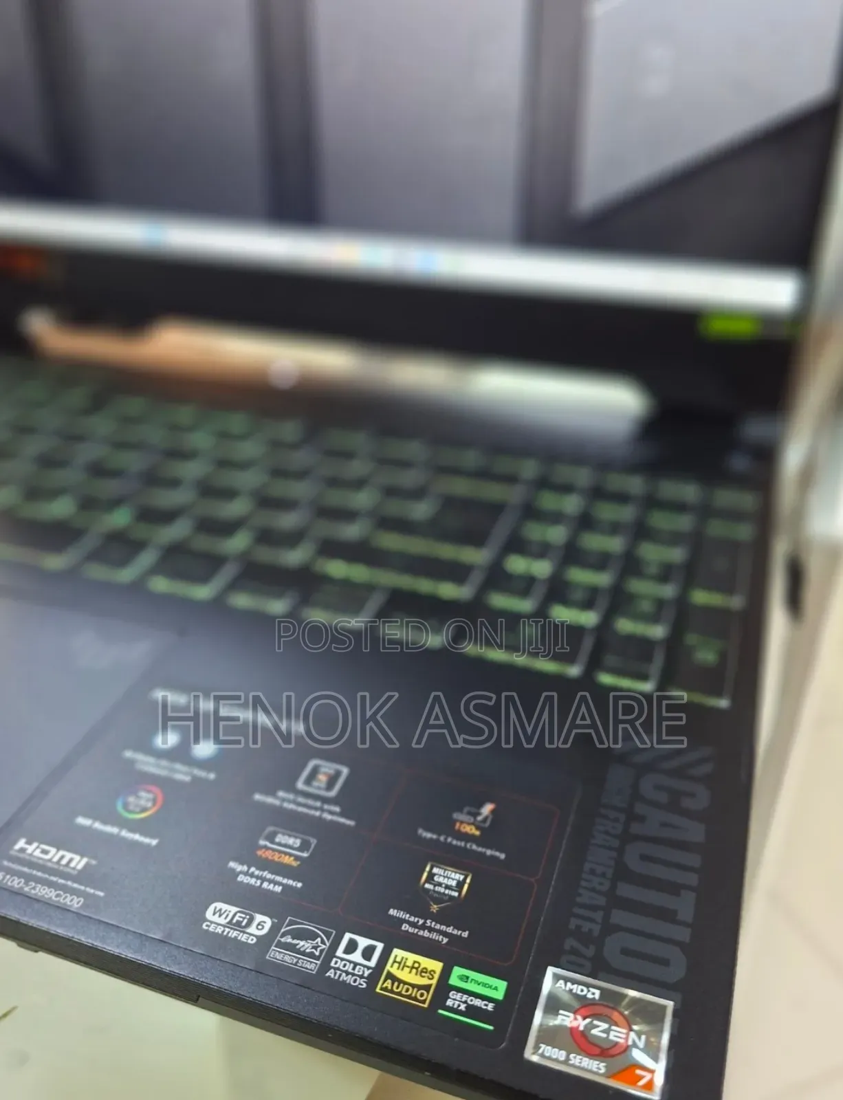 New Laptop Asus TUF Gaming A15 16GB AMD Ryzen 7 SSD 512GB