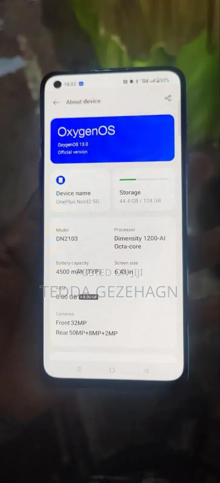 OnePlus Nord 2 5G 128 GB Blue