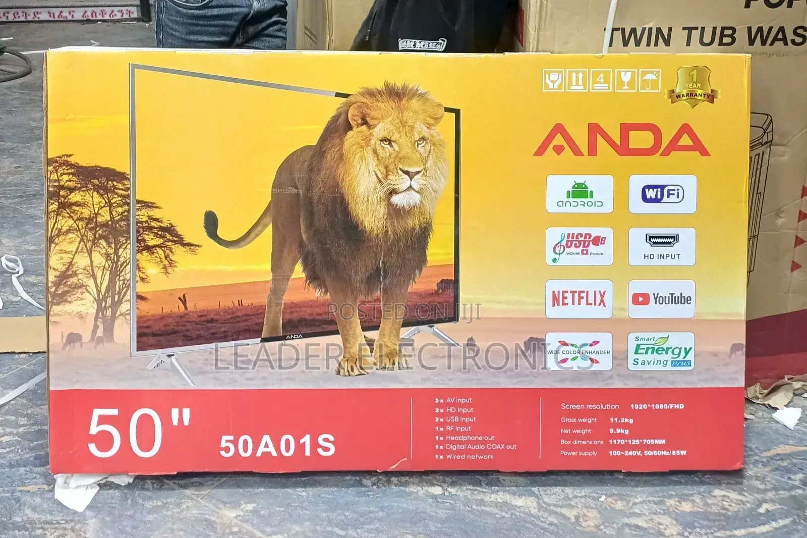 Bigger, Sleeker, Smarter | Anda 50'' Frameless Tv