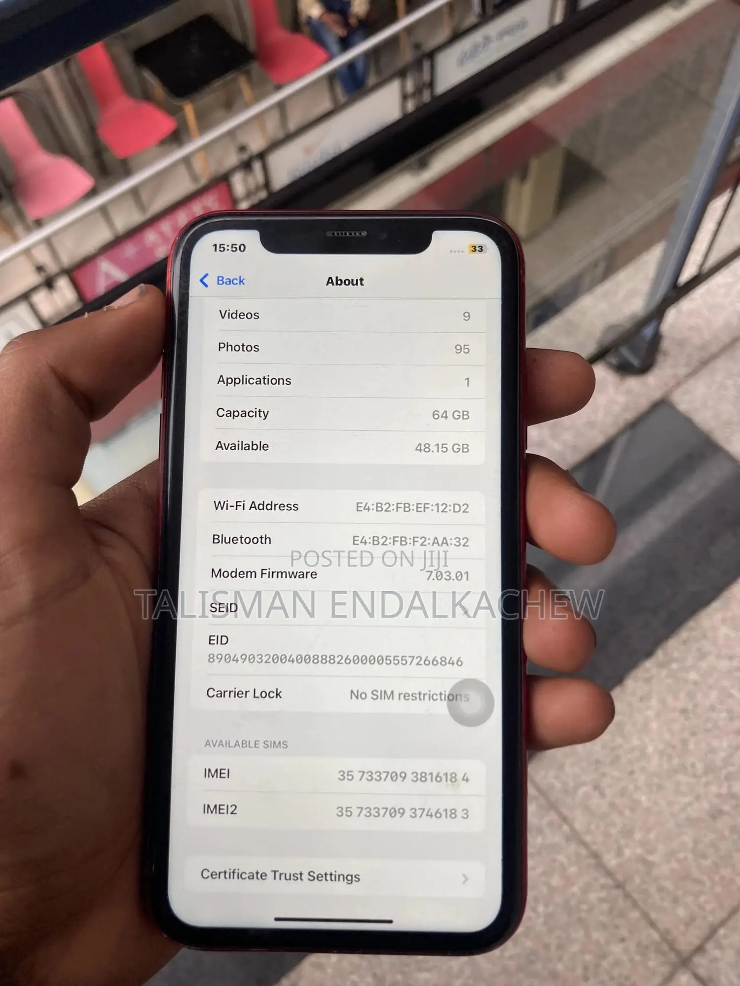 New Apple iPhone XR 64 GB Red