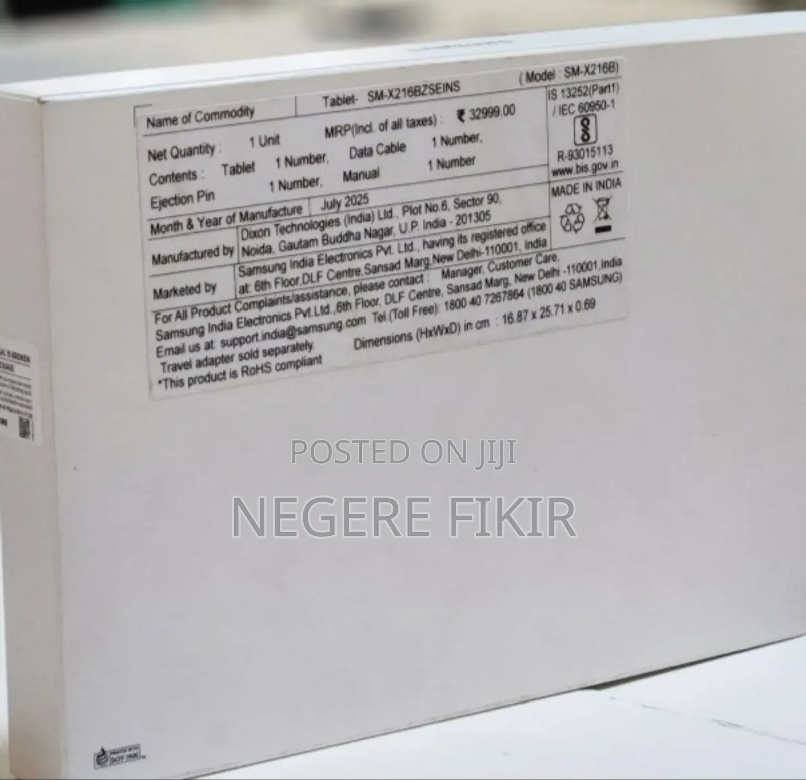 New Samsung Galaxy Tab A9+ 128 GB