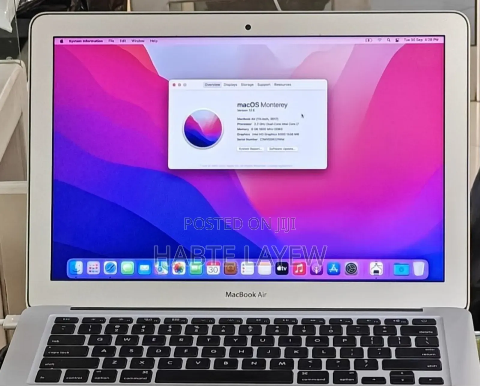 New Laptop Apple MacBook Air 2017 8GB Intel Core I5 SSD 256GB