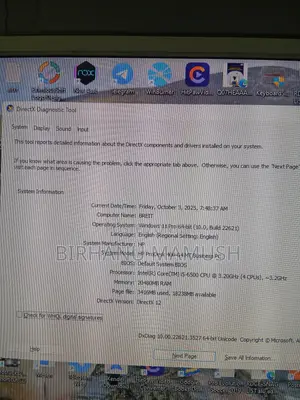 Desktop Computer HP ProDesk 400 G4 20GB Intel Core I5 HDD+SSD 1.5T