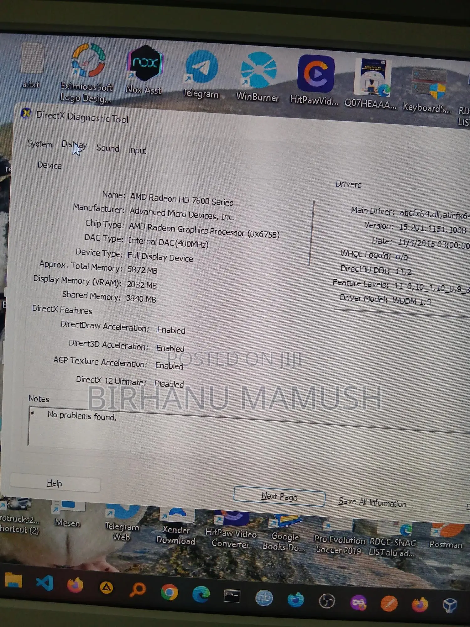 Desktop Computer HP ProDesk 400 G4 20GB Intel Core I5 HDD+SSD 1.5T