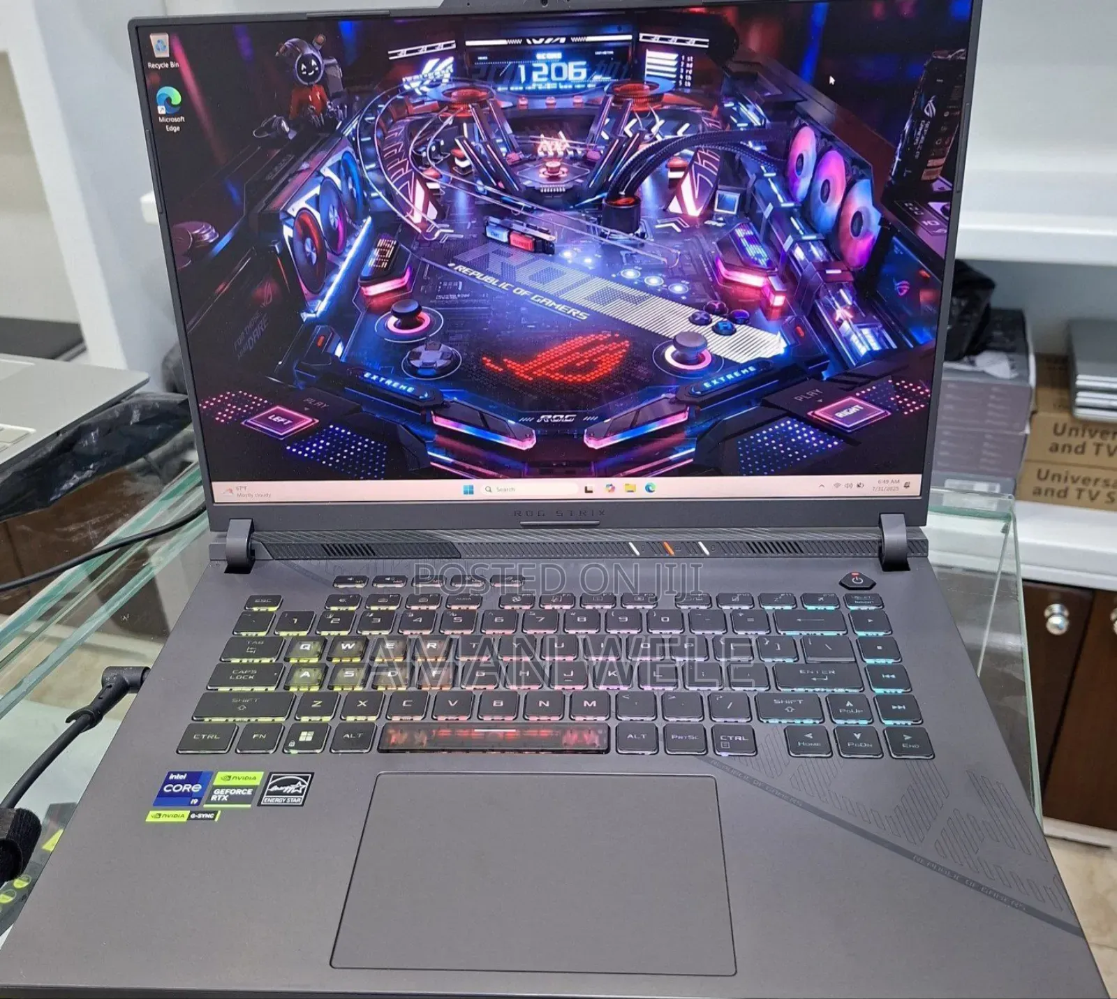 New Laptop Asus ROG Strix G15 32GB Intel Core I9 SSD 512GB